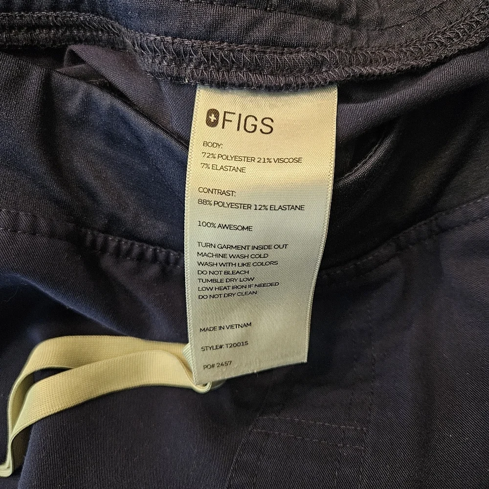 Figs Axim Cargo Scrub Pants In Navy Size XL Short